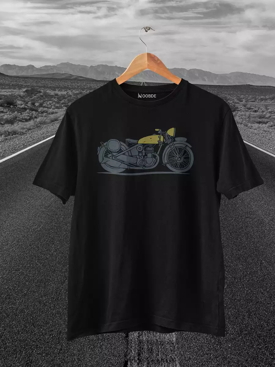 Motorbike black T-Shirt for Men